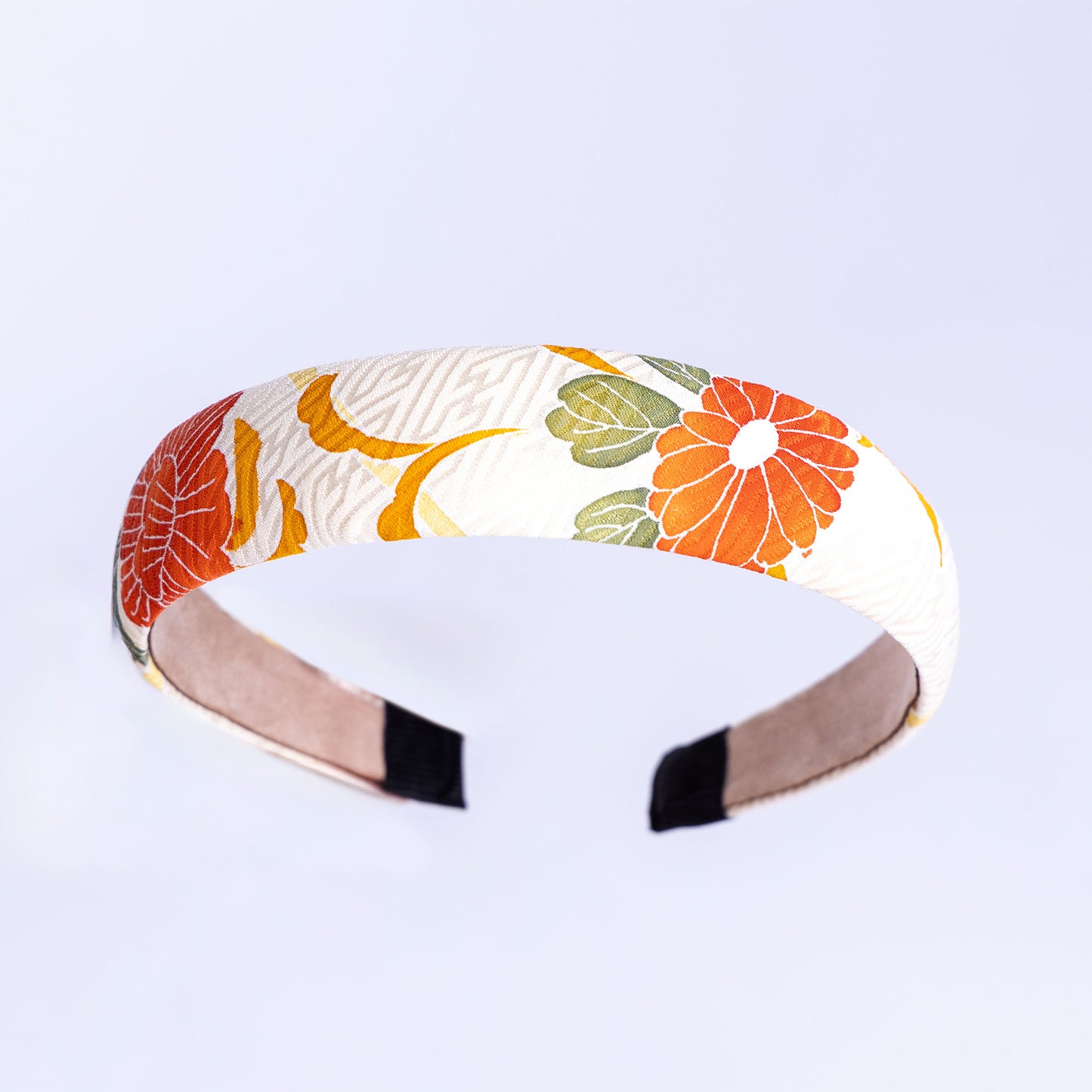 着物カチューシャ / 白・菊(3cm幅)