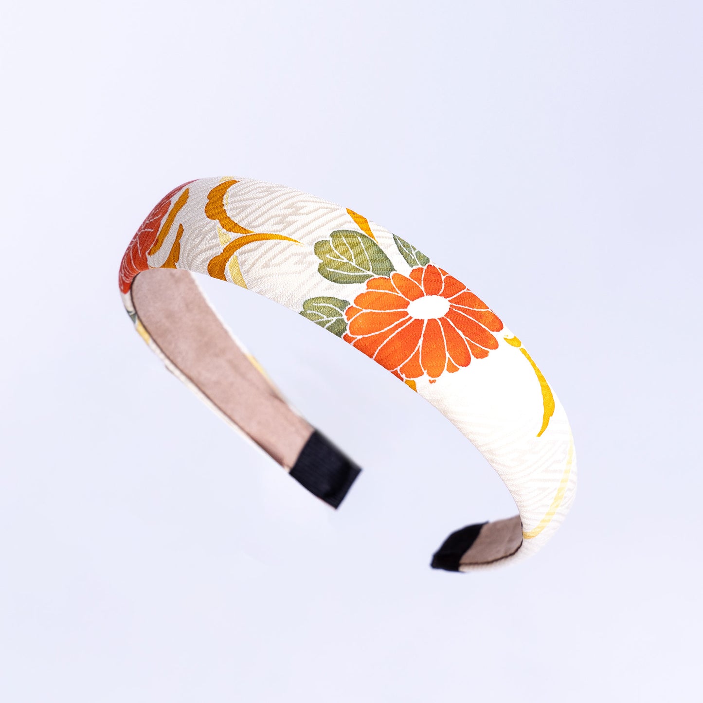 着物カチューシャ / 白・菊(3cm幅)